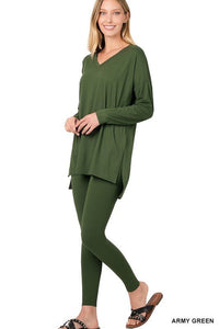 Brushed DTY Microfiber Loungewear Set - Happily Ever Atchison Shop Co.