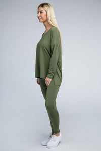 Brushed DTY Microfiber Loungewear Set - Happily Ever Atchison Shop Co.