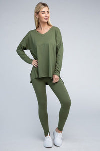 Brushed DTY Microfiber Loungewear Set - Happily Ever Atchison Shop Co.