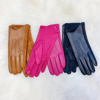 Buttered Vegan Leather Motorcycle Gloves - Happily Ever Atchison Shop Co.