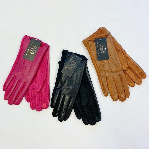 Buttered Vegan Leather Motorcycle Gloves - Happily Ever Atchison Shop Co.