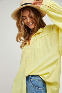 Button Down Relaxed Fit Shirt - Happily Ever Atchison Shop Co.