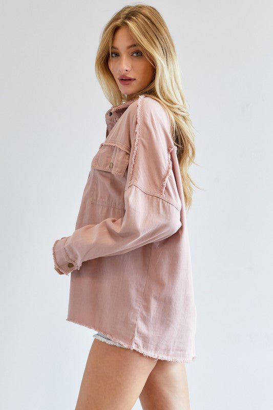 Button Down Shirt With Pockets - Happily Ever Atchison Shop Co.