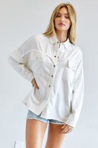 Button Down Shirt With Pockets - Happily Ever Atchison Shop Co.