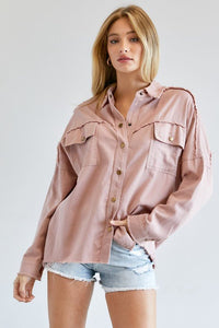 Button Down Shirt With Pockets - Happily Ever Atchison Shop Co.