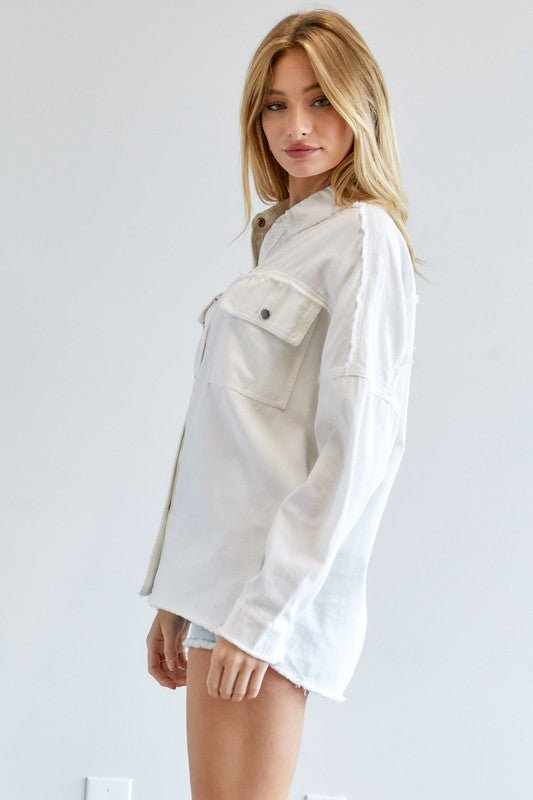 Button Down Shirt With Pockets - Happily Ever Atchison Shop Co.