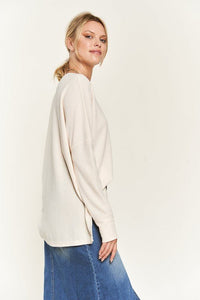 Button Down Side Slit Pullover Knit Top - Happily Ever Atchison Shop Co.