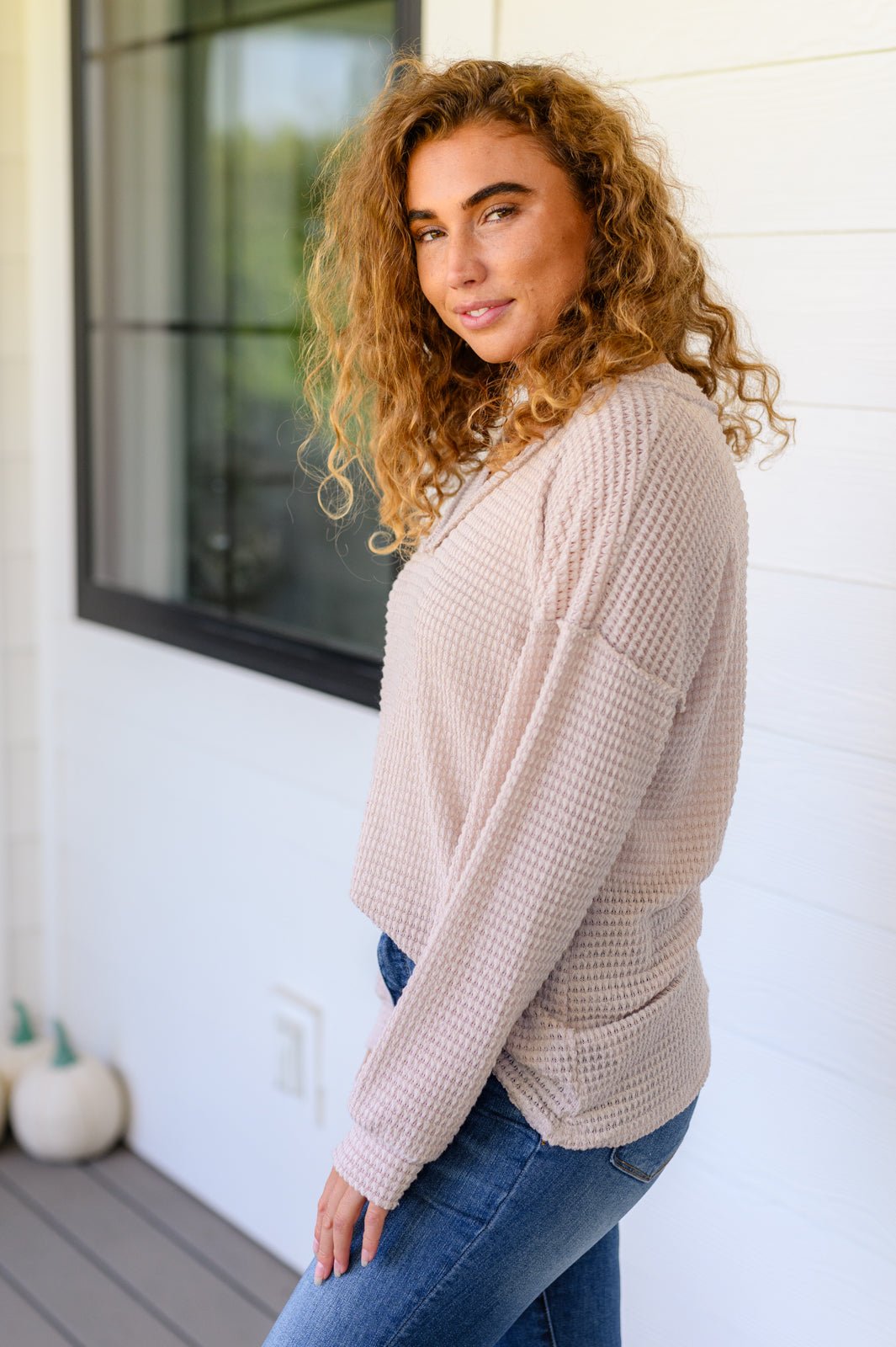 Calm In The Chaos V-Neck Sweater - Happily Ever Atchison Shop Co.