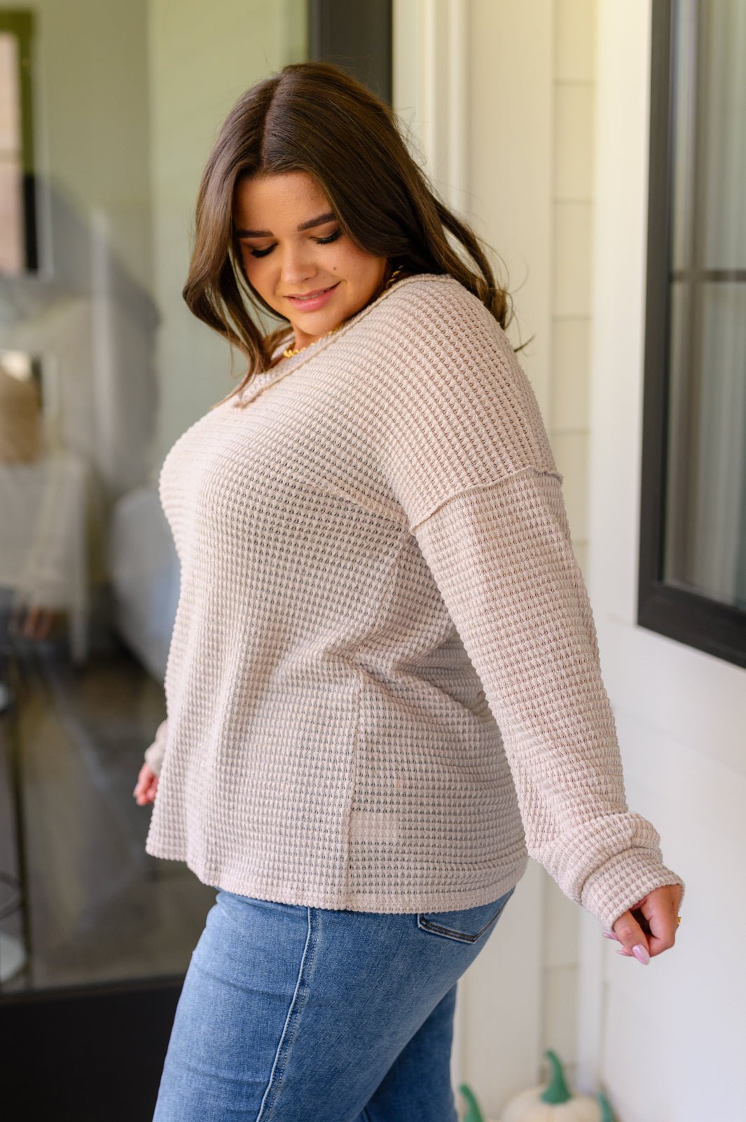 Calm In The Chaos V-Neck Sweater - Happily Ever Atchison Shop Co.