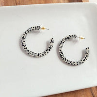 Camy Hoops - Black Dot - Happily Ever Atchison Shop Co.