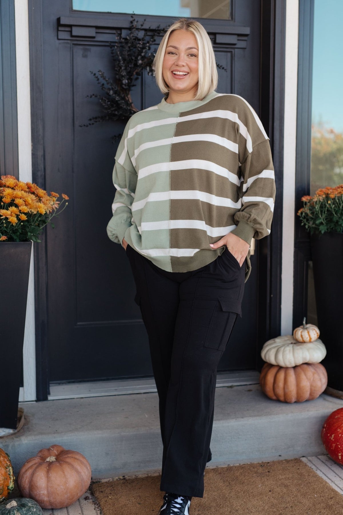 Can't Decide Color Block Striped Sweater - Happily Ever Atchison Shop Co.