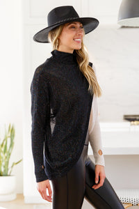 Can't Touch This Sparkle Color Blocked Sweater - Happily Ever Atchison Shop Co.