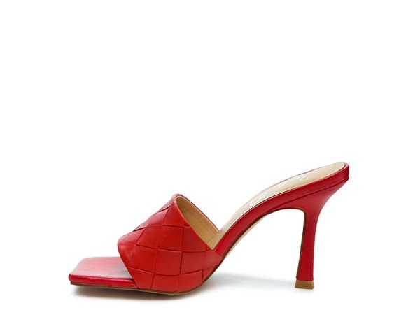 Carmen High Heeled Woven Square Toe Sandal - Happily Ever Atchison Shop Co.