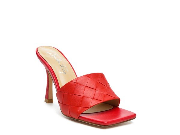 Carmen High Heeled Woven Square Toe Sandal - Happily Ever Atchison Shop Co.