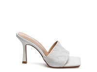 Carmen High Heeled Woven Square Toe Sandal - Happily Ever Atchison Shop Co.