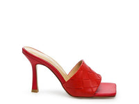Carmen High Heeled Woven Square Toe Sandal - Happily Ever Atchison Shop Co.