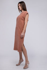 Casual Comfy Sleeveless Midi Dress - Happily Ever Atchison Shop Co.