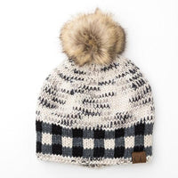 CC Buffalo Pom Beanie - Happily Ever Atchison Shop Co.