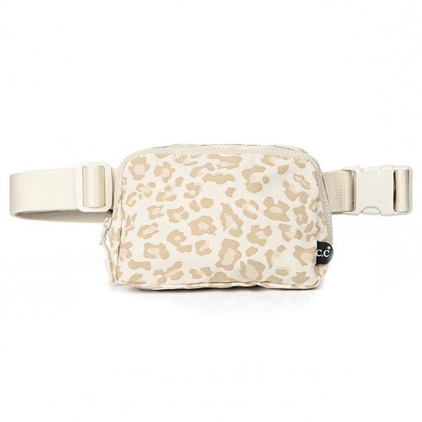 CC Leopard Pattern Belt Bag Fanny Pack - Happily Ever Atchison Shop Co.