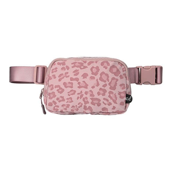 CC Leopard Pattern Belt Bag Fanny Pack - Happily Ever Atchison Shop Co.