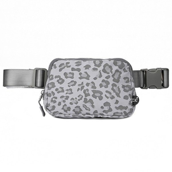 CC Leopard Pattern Belt Bag Fanny Pack - Happily Ever Atchison Shop Co.