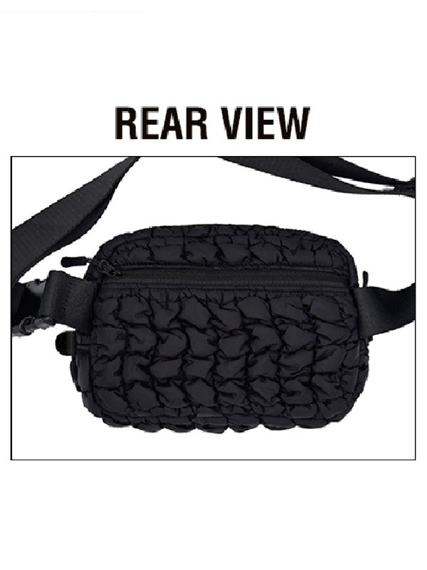 CC Quilted Puffer Belt Fanny Bag - Authentic C.C - Happily Ever Atchison Shop Co.