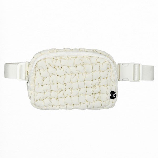 CC Quilted Puffer Belt Fanny Bag - Authentic C.C - Happily Ever Atchison Shop Co.