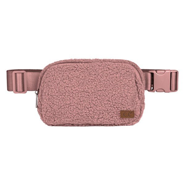 CC Sherpa Belt Bag Fanny Pack - Authentic C.C - Happily Ever Atchison Shop Co.