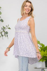 Celeste Full Size Contrast High-Low Hem Tank - Happily Ever Atchison Shop Co.