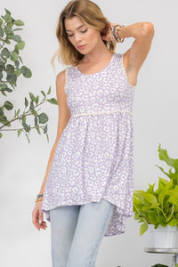 Celeste Full Size Contrast High-Low Hem Tank - Happily Ever Atchison Shop Co.