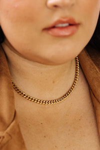 Chain Reaction Gold Plated Choker - Happily Ever Atchison Shop Co.