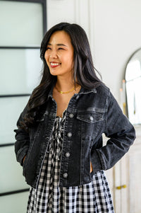 Charlie Cropped Denim Jacket - Happily Ever Atchison Shop Co.