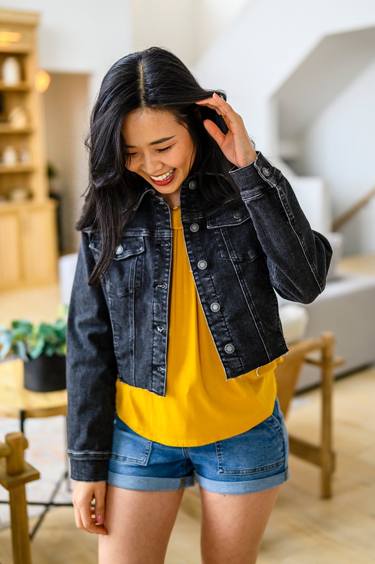 Charlie Cropped Denim Jacket - Happily Ever Atchison Shop Co.