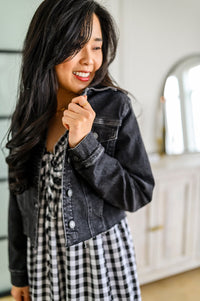 Charlie Cropped Denim Jacket - Happily Ever Atchison Shop Co.