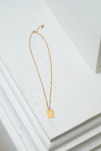Checkered Pendant Necklace - Happily Ever Atchison Shop Co.