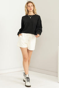 Chic Take Long Sleeve Sweatshirt - Happily Ever Atchison Shop Co.