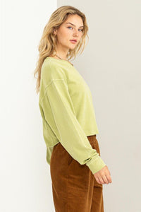 Chic Take Long Sleeve Sweatshirt - Happily Ever Atchison Shop Co.