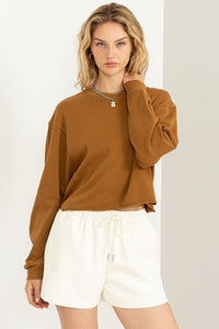 Chic Take Long Sleeve Sweatshirt - Happily Ever Atchison Shop Co.