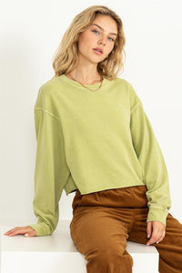 Chic Take Long Sleeve Sweatshirt - Happily Ever Atchison Shop Co.