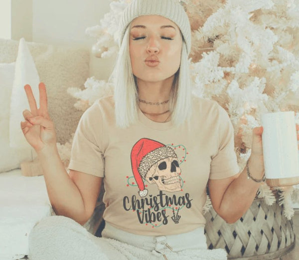 Christmas Vibes Graphic Tee - Happily Ever Atchison Shop Co.