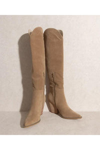CLARA-KNEE HIGH WESTERN BOOTS - Happily Ever Atchison Shop Co.
