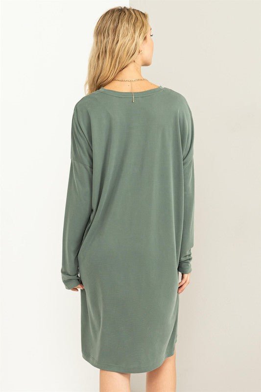 Class and Charm Oversized Midi Dress - Happily Ever Atchison Shop Co.