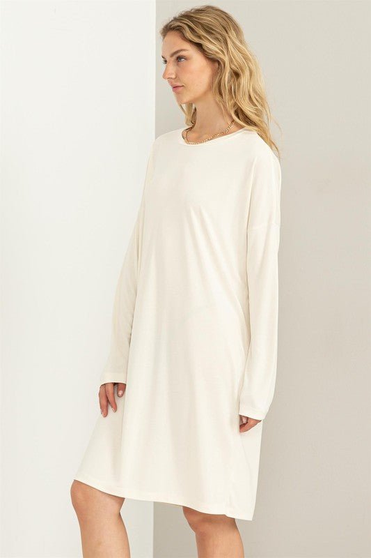 Class and Charm Oversized Midi Dress - Happily Ever Atchison Shop Co.