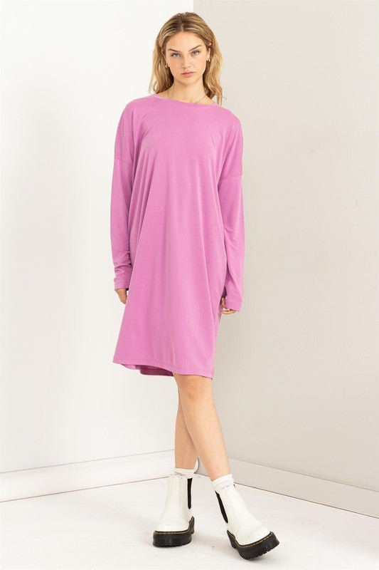 Class and Charm Oversized Midi Dress - Happily Ever Atchison Shop Co.