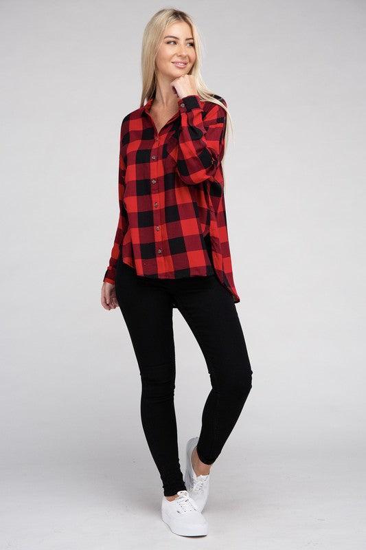 Classic Plaid Flannel Shirt - Happily Ever Atchison Shop Co.