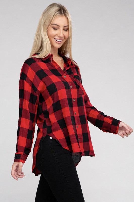 Classic Plaid Flannel Shirt - Happily Ever Atchison Shop Co.