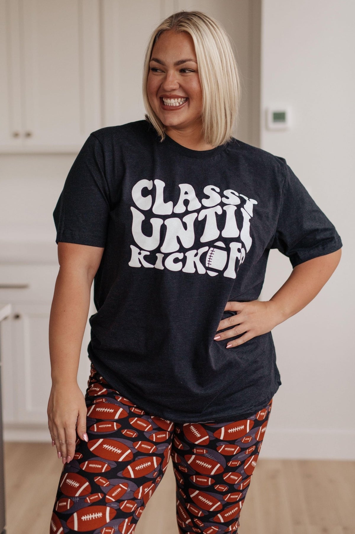 Classy Until Kickoff Tee - Happily Ever Atchison Shop Co.