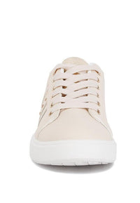 Claude Faux Leather Back Panel Detail Sneakers - Happily Ever Atchison Shop Co.