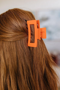 Claw Clip Set of 4 in Orange - Happily Ever Atchison Shop Co.