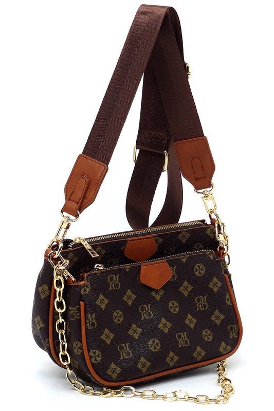 CM Monogram 2-in-1 Crossbody Bag - Happily Ever Atchison Shop Co.